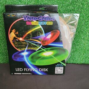 Yard Candy Illuminated LED Flying Disc Vibrant Colors NEW